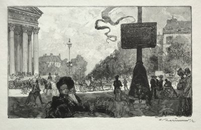 ロイヤルストリートの角 作： Auguste Louis Lepère