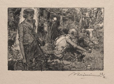 すずらん狩り 作： Auguste Louis Lepère