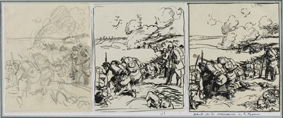 マルヌ作戦の開始 作： Auguste Louis Lepère