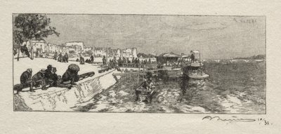ベルシーの桟橋 作： Auguste Louis Lepère