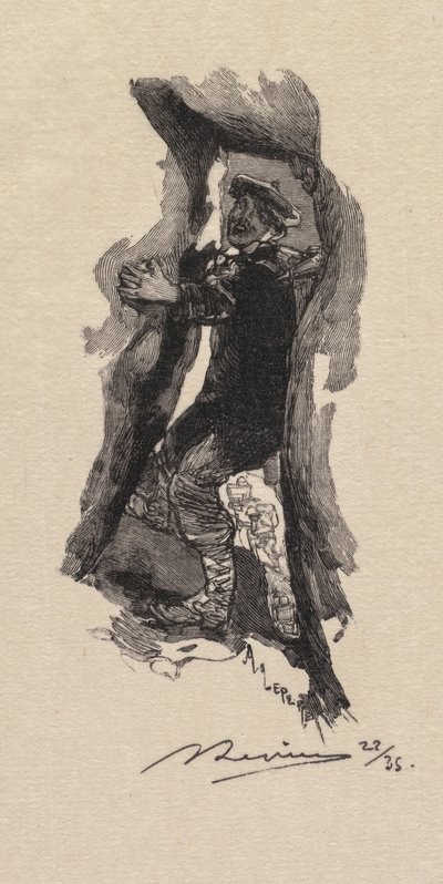 フォンテーヌブローの森：七つの洞窟の峠 作： Auguste Louis Lepère