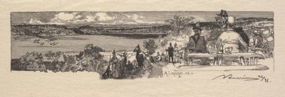 フォンテーヌブローの森：ソルの谷 作： Auguste Louis Lepère