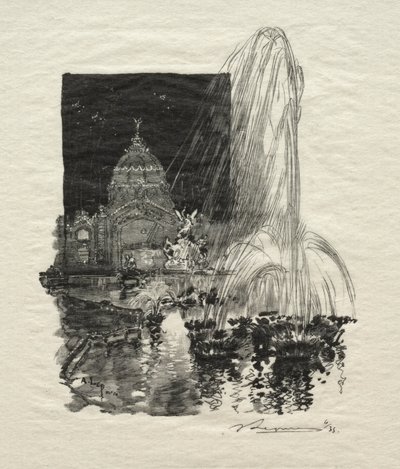 ライトファウンテン。 作： Auguste Louis Lepère