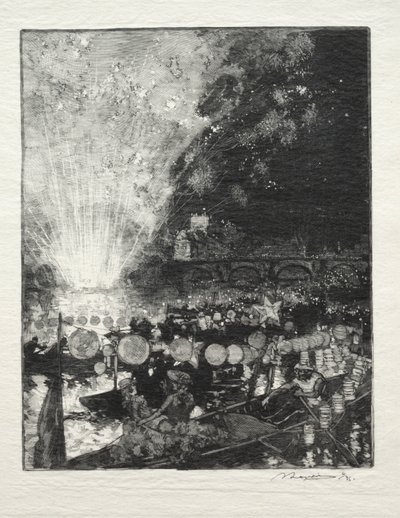 ベネチアン パーティー 作： Auguste Louis Lepère
