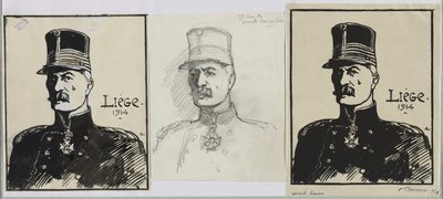 レマン将軍、1914年。 作： Auguste Louis Lepère