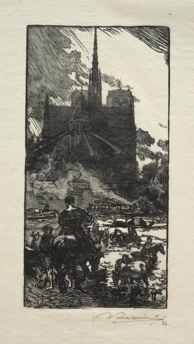 ポイントストリートのラブルーワールルイス。 作： Auguste Louis Lepère