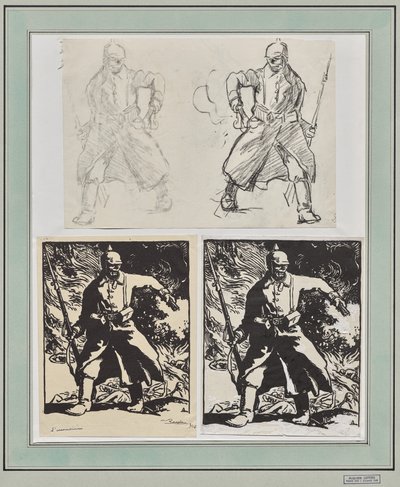 火のセット 作： Auguste Louis Lepère