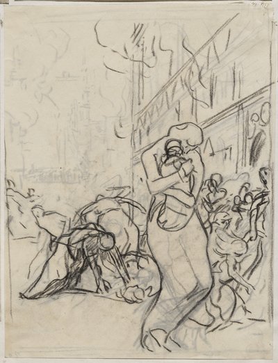 ルーヴァン・ファイア 作： Auguste Louis Lepère