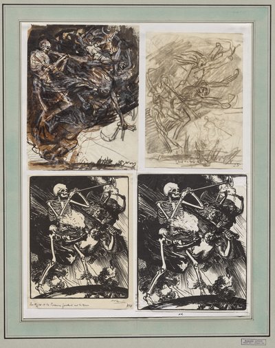 大地に溶ける死と情熱 作： Auguste Louis Lepère