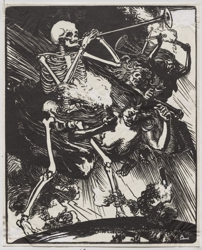 大地に溶ける死と情熱 作： Auguste Louis Lepère