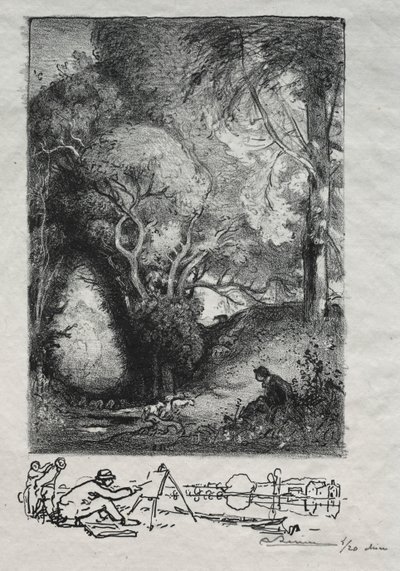 6月のLa Ravine 作： Auguste Louis Lepère