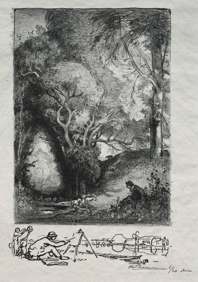 1913年6月のララヴィーン。 作： Auguste Louis Lepère