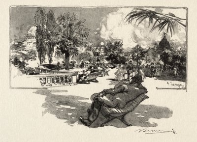 リベラルアーツのテラス 作： Auguste Louis Lepère