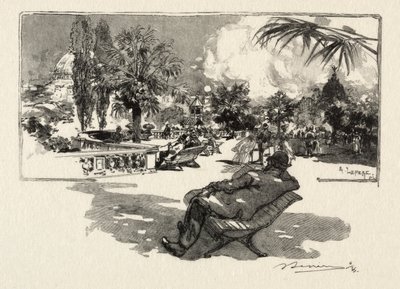 教養のテラス。 作： Auguste Louis Lepère