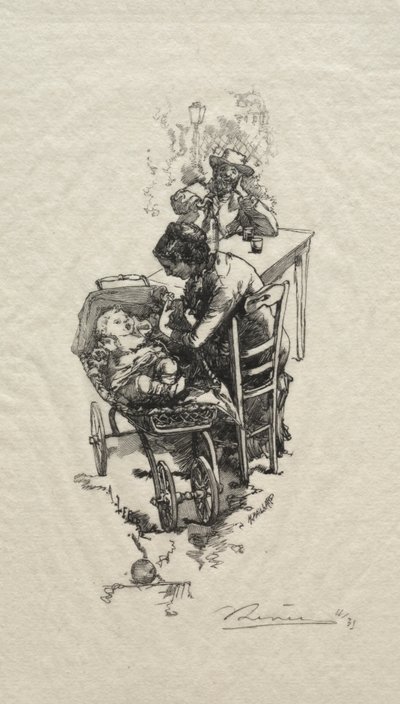 ゆりかごの女 作： Auguste Louis Lepère