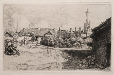ルカルヴェール、サンジャンドモン、1909年。 作： Auguste Louis Lepère