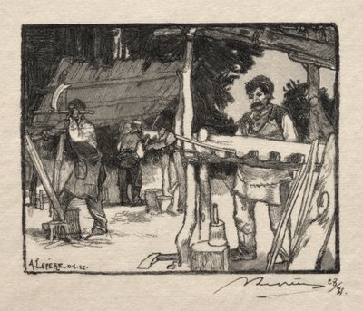 スラットメーカー 作： Auguste Louis Lepère