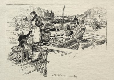 アップルマーケット、No.1 作： Auguste Louis Lepère