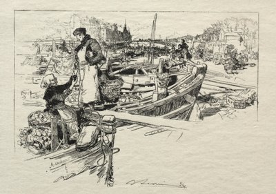 アップルマーケット、No。1。 作： Auguste Louis Lepère
