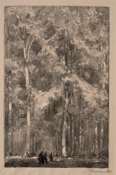 ルマタン、マルロット砦の交差点、1889年。 作： Auguste Louis Lepère