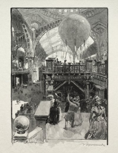 パレス オブ リベラル アーツ、インテリア 作： Auguste Louis Lepère
