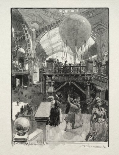 教養の宮殿、インテリア。 作： Auguste Louis Lepère