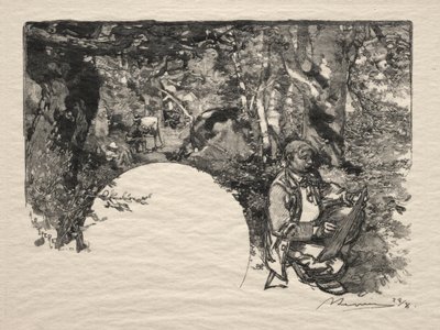 画家、1890。 作： Auguste Louis Lepère
