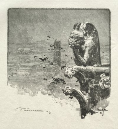 ノートルダムの不思議 作： Auguste Louis Lepère