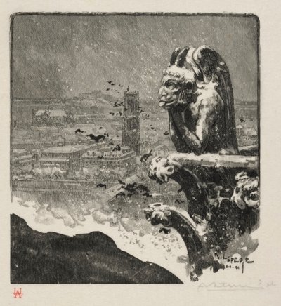 ノートルダムの不思議 作： Auguste Louis Lepère