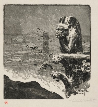 ルストリージドノートルダム、1890年。 作： Auguste Louis Lepère