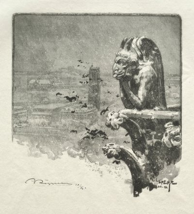 ルストリージドノートルダム、1890年。 作： Auguste Louis Lepère