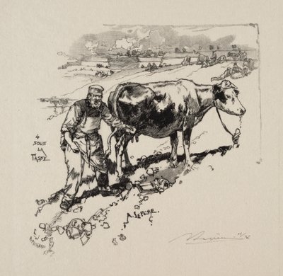 牛乳商人 作： Auguste Louis Lepère