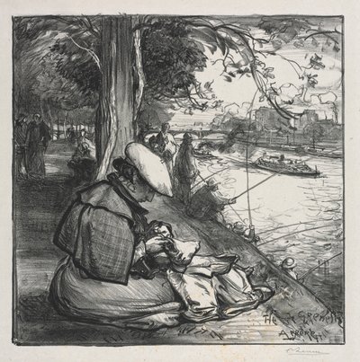 グレネル島、1898年。 作： Auguste Louis Lepère