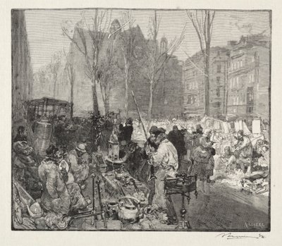 スクラップ市場 作： Auguste Louis Lepère