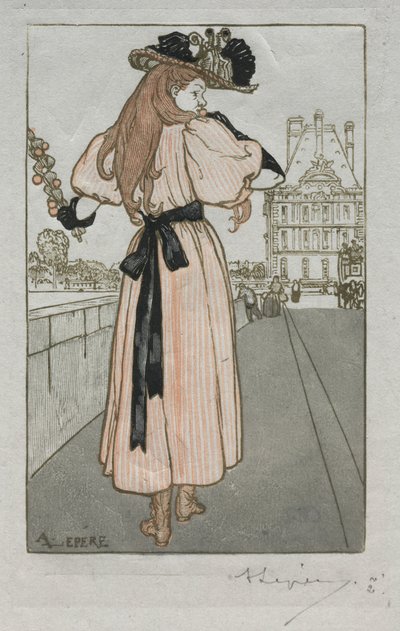 パリ年鑑、1897年：春 作： Auguste Louis Lepère