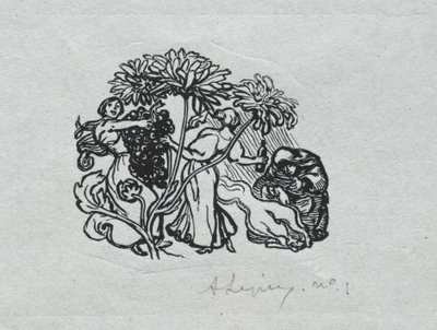 パリ年鑑、1897年: テールピース、秋 作： Auguste Louis Lepère