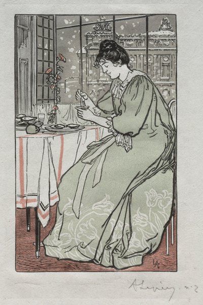 パリアルマナック、1897年：冬、1897年。 作： Auguste Louis Lepère