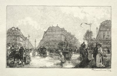 オペラハウス、1890年。 作： Auguste Louis Lepère