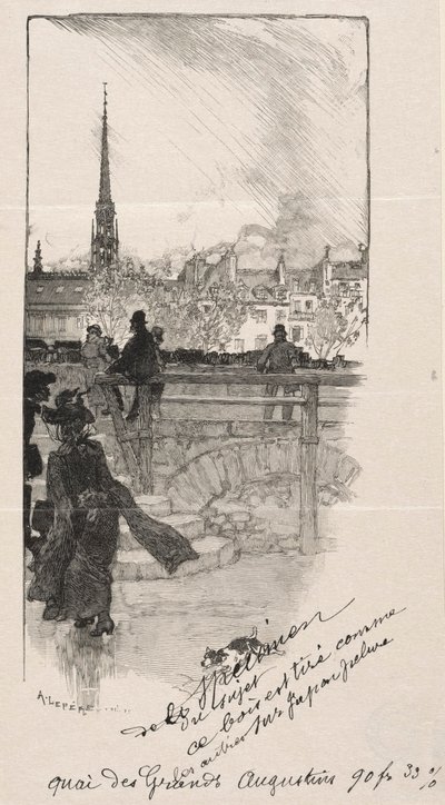ケデグランオーギュスタン。 作： Auguste Louis Lepère