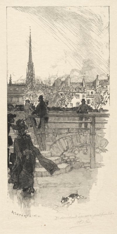 ケ デ グラン オーギュスタン、パリ 作： Auguste Louis Lepère