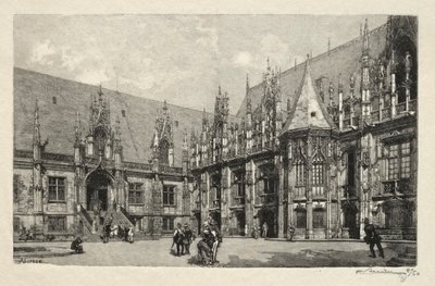 イラスト入りルーアン: 正義の宮殿 作： Auguste Louis Lepère