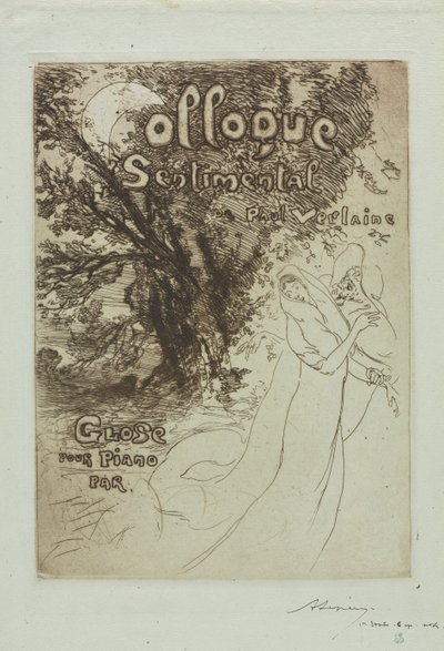 ポール・ヴェルレーヌの感傷的な対話 作： Auguste Louis Lepère