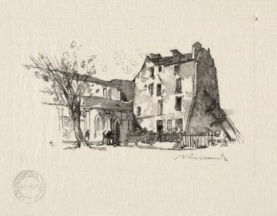 St. Julien le Pauvre：The Presbytery。 作： Auguste Louis Lepère