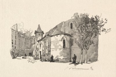 サン ジュリアン ル ヴォーヴル、外観 作： Auguste Louis Lepère