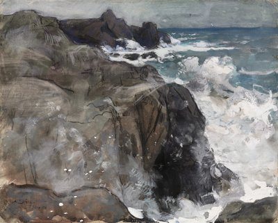 ユー島の嵐 作： Auguste Louis Lepère
