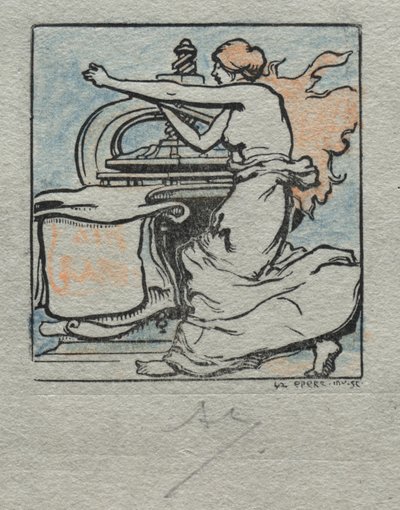 プリンター。 作： Auguste Louis Lepère
