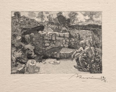 採石場のロッジ 作： Auguste Louis Lepère