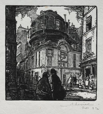 ホテル コルベールの眺め 作： Auguste Louis Lepère
