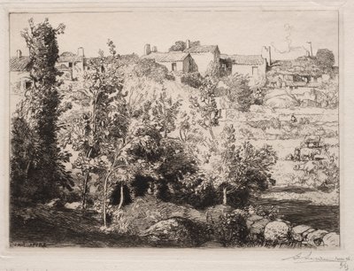 ムレの村 作： Auguste Louis Lepère