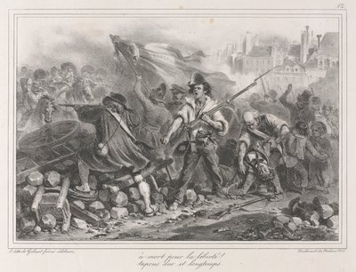 1831年のアルバム：自由か死か！ 、1831。 作： Auguste Raffet